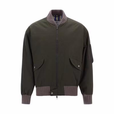 Vivienne Westwood SS23 Embroidered Bomber Jacket Olive Green 33040004W006QPIM402