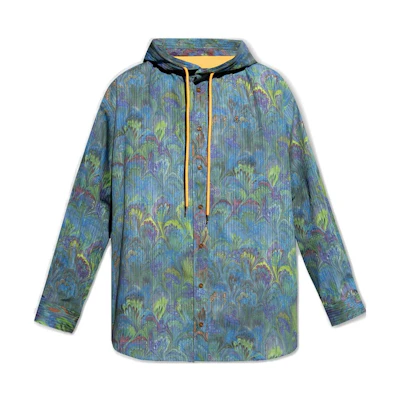 Vivienne Westwood SS23 Floral Print Hooded Jacket Multicolor 3501001BW00FXO318