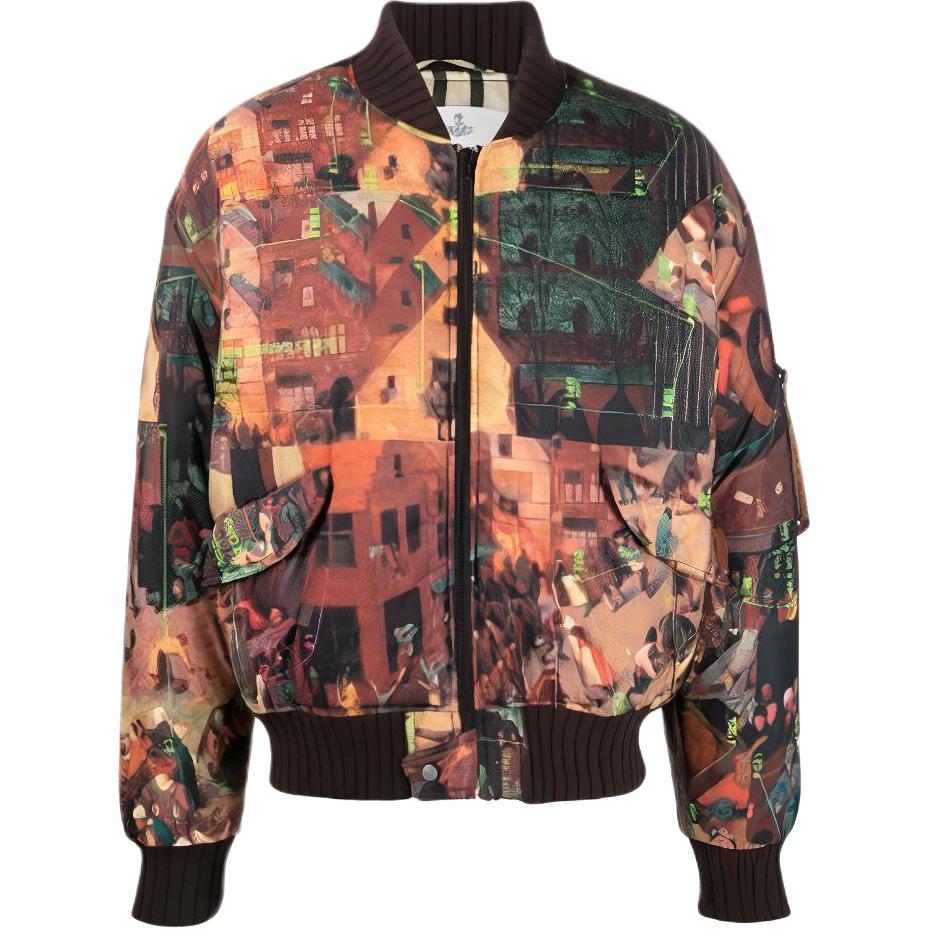 Vivienne Westwood SS23 Printed Bomber Jacket for Men. 33040004W005BMKO303