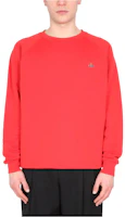 Vivienne Westwood SS23 Red Pullover Sweatshirt with Embroidered Logo 3I010002J0006H406 Vivienne Westwood SS23 Red Pullover Sweatshirt with Embroidered Logo 3I010002J0006H406