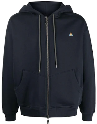 Vivienne Westwood SS23 土星標誌拉鍊長袖衛衣 海軍藍 男裝 3I010005J0006K410 Buy Vivienne Westwood SS23 土星標誌拉鍊長袖衛衣 海軍藍 男裝 3I010005J0006K410