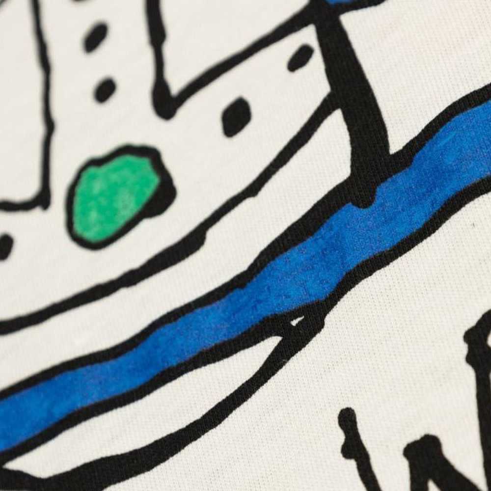 Details for ヴィヴィアン・ウエストウッド SS24 ホワイト クルーネック レタープリント Tシャツ 3G010021J001M