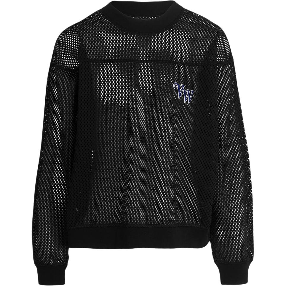 Vivienne Westwood SS24 Logo Embroidered Crewneck Sweatshirt Unisex Black 3I010009-J007S-BLACK