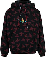 Vivienne Westwood SS24 Planet Print Hoodie Black Red Menswear 3I01000NJ0079 Vivienne Westwood SS24 Planet Print Hoodie Black Red Menswear 3I01000NJ0079