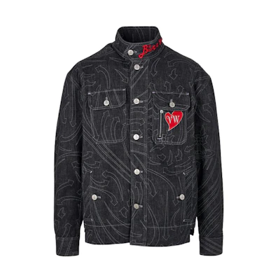 Vivienne Westwood Stand Collar Single-Breasted Logo Jacket Black 3901000A-W00IY-K311