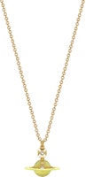 Vivienne Westwood Tiny Orb Saturn Pendant Necklace Gold with Crystals Unisex 6302039I02R727 Vivienne Westwood Tiny Orb Saturn Pendant Necklace Gold with Crystals Unisex 6302039I02R727