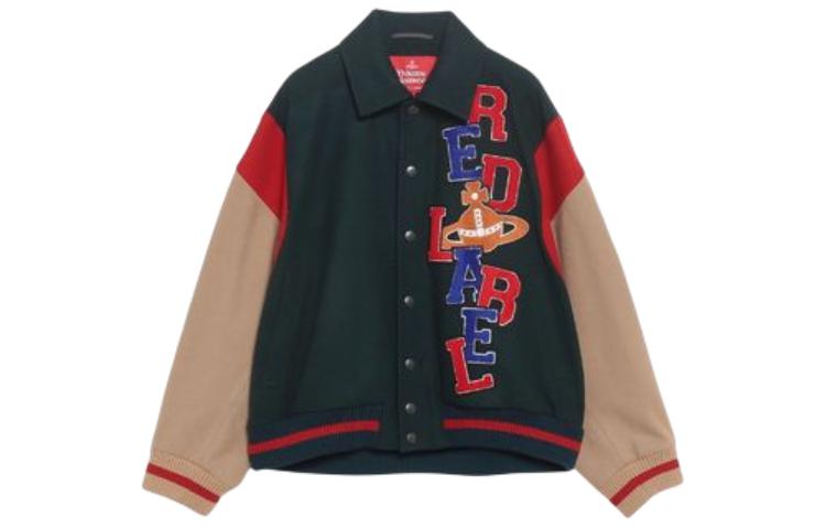 Vivienne Westwood Unisex Colorblock Single-Breasted Casual Long Sleeve Jacket 505641377-0FG