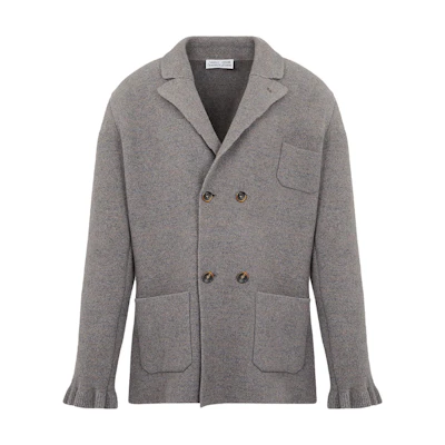 Vivienne Westwood Unisex Solid Color Long Sleeve Jacket in Stone Beige 38030036Y0017CT