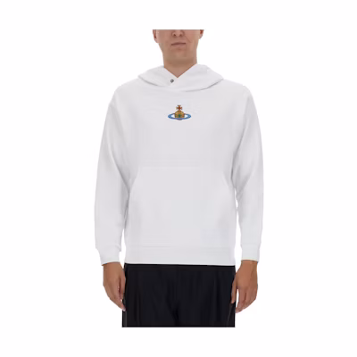 Vivienne Westwood Unisex Solid White Hoodie Pullover Sweatshirt 3I010003J0006A401
