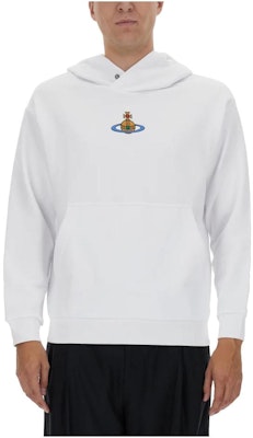 ヴィヴィアン・ウエストウッド ユニセックス ホワイト フーディ プルオーバースウェットシャツ 3I010003J0006A401 Order ヴィヴィアン・ウエストウッド ユニセックス ホワイト フーディ プルオーバースウェットシャツ 3I010003J0006A401