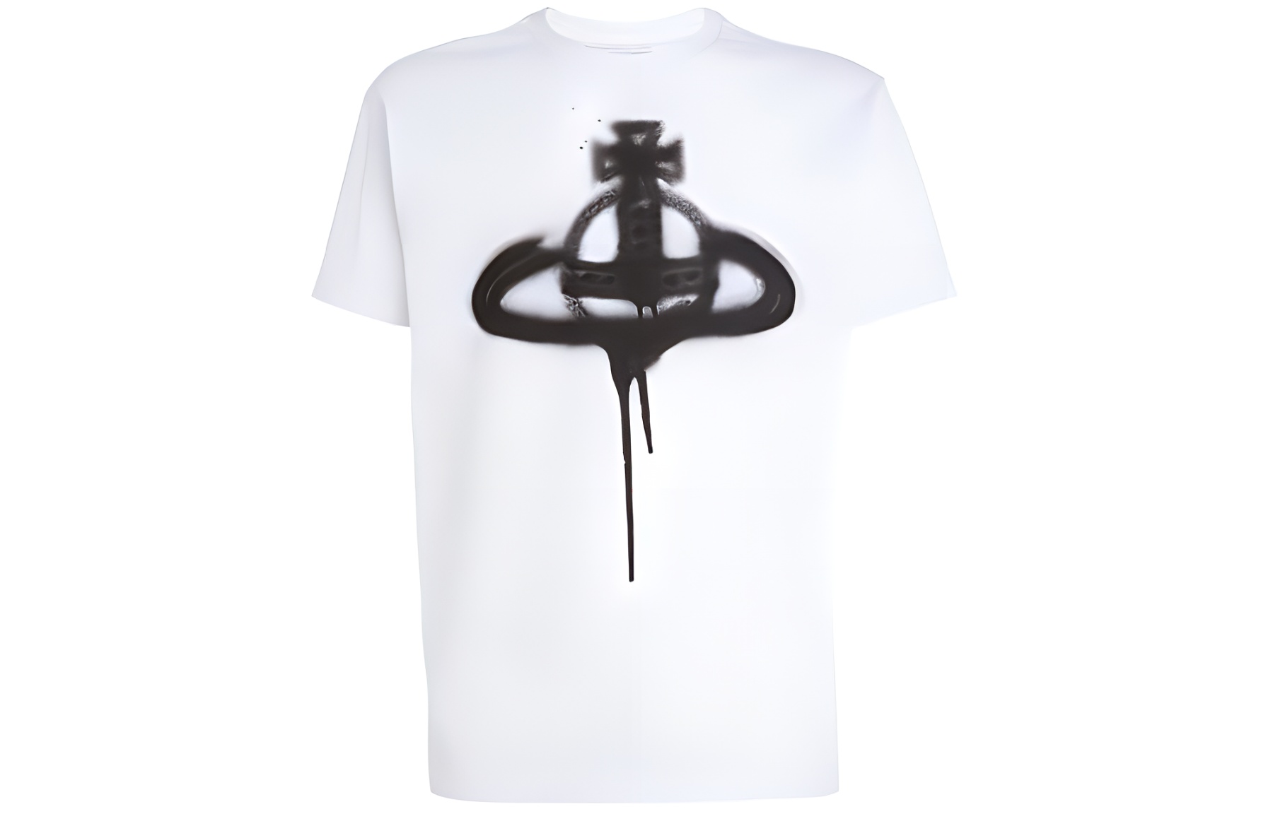 Vivienne Westwood Unisex White Graphic Print Slim Fit Crew Neck T-Shirt. 3G010014-J001M-A401