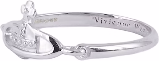 Lookbook Anillo Unisex Pareja Vivienne Westwood Vendome 3D Orb 925 Plata - Plateado. 6404001101P019P019