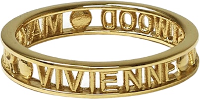 Vivienne Westwood Westminster Engraved Hollow 925 Silver Ring for Men 64040016R001R001 Vivienne Westwood Westminster Engraved Hollow 925 Silver Ring for Men 64040016R001R001