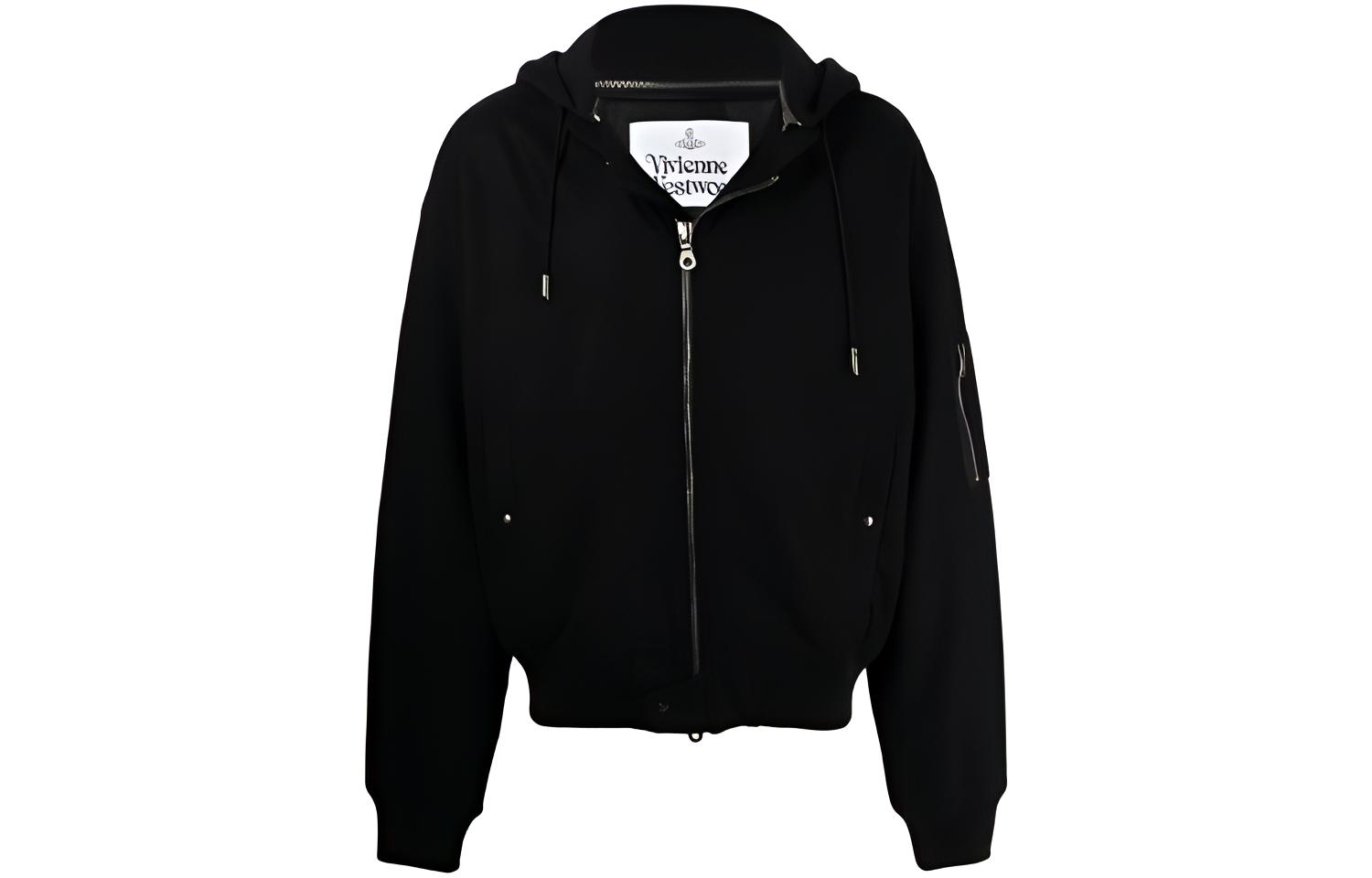 Vivienne Westwood Wool Zip-Up Hoodie Bomber Jacket 22030003-W003E-EUN401