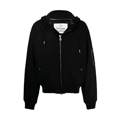 Vivienne Westwood Wool Zip-Up Hoodie Bomber Jacket 22030003-W003E-EUN401