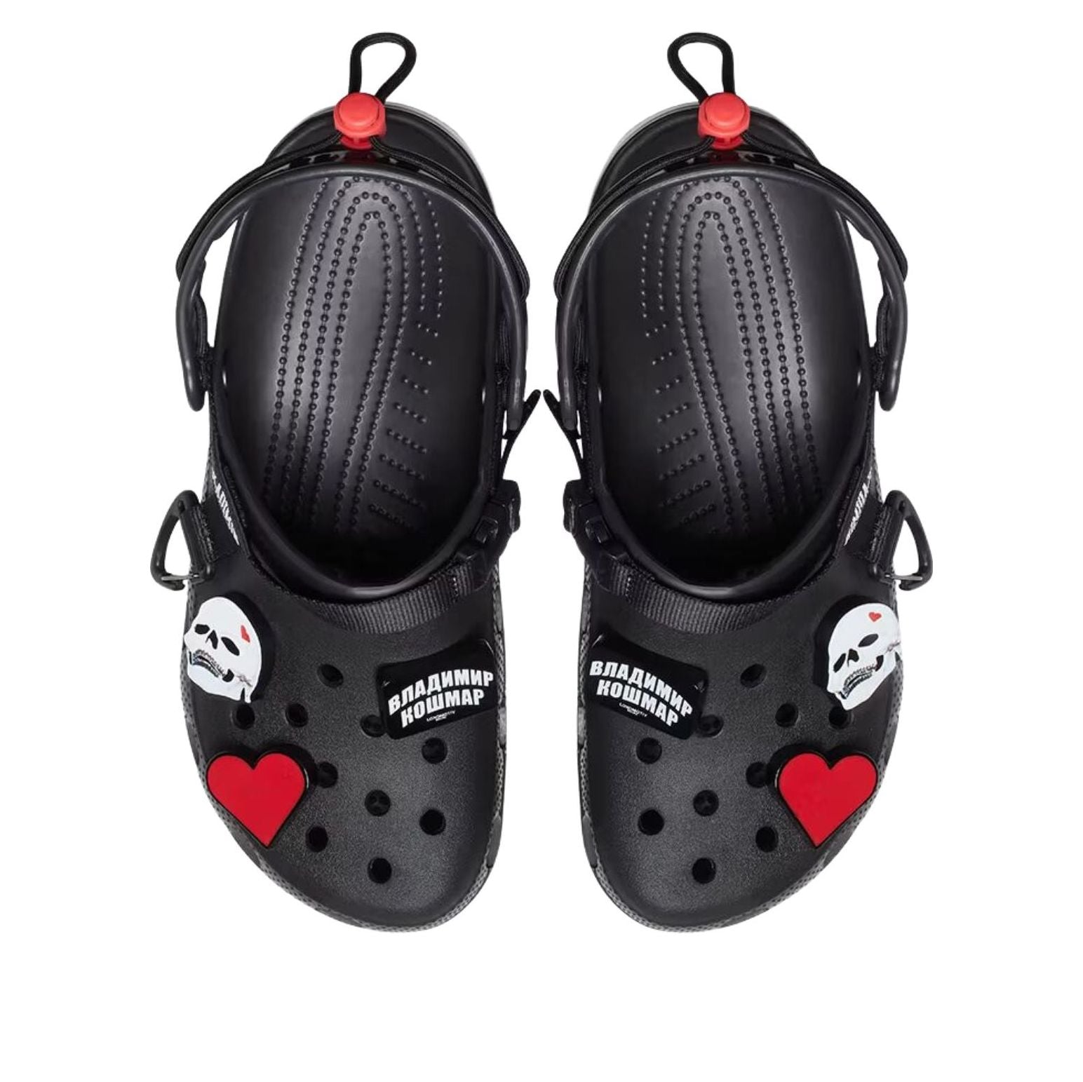 Lookbook Crocs Clog 'Calavera Negra' de Vladimir Cauchemar 207357-90H