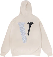 Vlone Beige ECG Embroidered Loose Fit Zip Hoodie Unisex VLZPHD2023001 Vlone Beige ECG Embroidered Loose Fit Zip Hoodie Unisex VLZPHD2023001