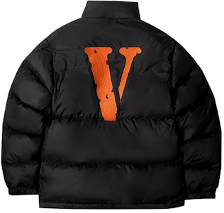 VLONE 經典大V標刺繡羽絨外套 黑橘 男女冬季款 VLCT21002 Order VLONE 經典大V標刺繡羽絨外套 黑橘 男女冬季款 VLCT21002