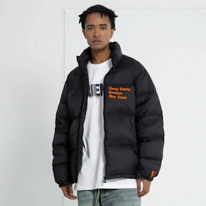 VLONE 經典大V標刺繡羽絨外套 黑橘 男女冬季款 VLCT21002 Purchase VLONE 經典大V標刺繡羽絨外套 黑橘 男女冬季款 VLCT21002