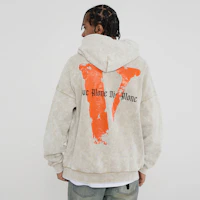 Cheap Vlone 破壞式寬鬆復古刷洗連帽衫 男女適用 VLHD24003-BE