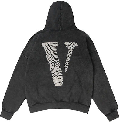 Vlone 指紋大logo水洗寬版連帽衫 男女適穿 VLHD24004-BK Buy Vlone 指紋大logo水洗寬版連帽衫 男女適穿 VLHD24004-BK