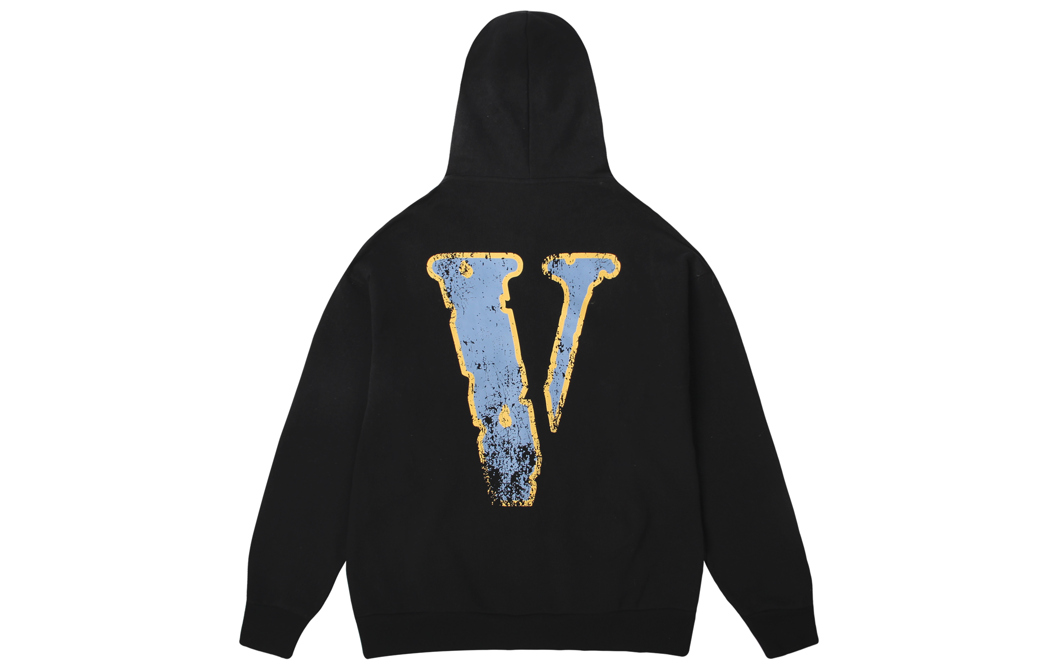 Vlone FRIENDS Retro Distressed Logo Hoodie Unisex Zip-Up Jacket VLZH24003