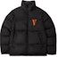 Lookbook VLONE ゴシック刺繍カラー パファージャケット ブラックオレンジ ユニセックス 冬用. VLCT21003