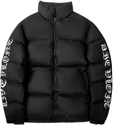 Jaket VLONE Gothic Logo Hitam/Putih Unisex Musim Sejuk Lengan Bersulam. VLCT21004 Order Jaket VLONE Gothic Logo Hitam/Putih Unisex Musim Sejuk Lengan Bersulam. VLCT21004