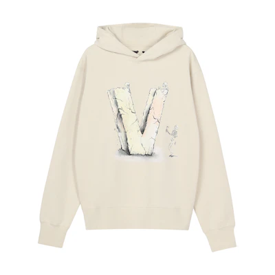 Vlone Halloween Hoodie Big Logo Embroidery Unisex Pullover Sweatshirt VLHD22002