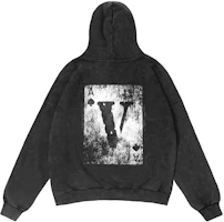 Vlone Oversized Playing Card Logo Hoodie - Unisex Black Pullover VLHD24001-BK Vlone Oversized Playing Card Logo Hoodie - Unisex Black Pullover VLHD24001-BK