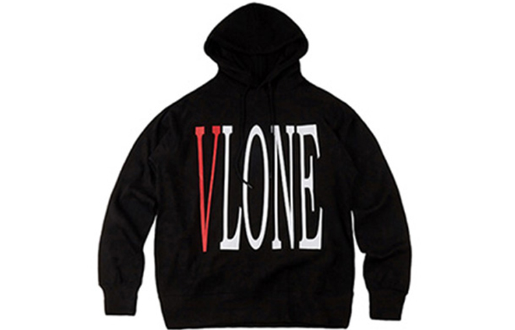 Vlone Staple Big Logo Hoodie Black/Red Unisex HD-1 2019-BLACK-RED
