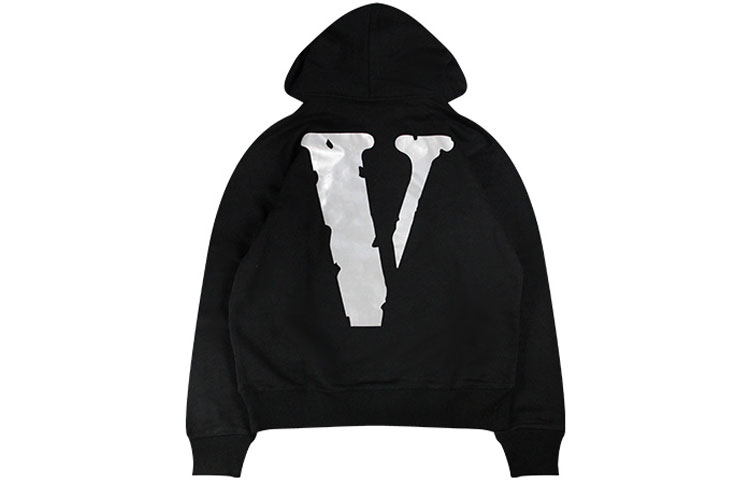 Vlone Staple Hoodie 3M Reflective Big V Logo Pullover Unisex Sweater VLHD20002