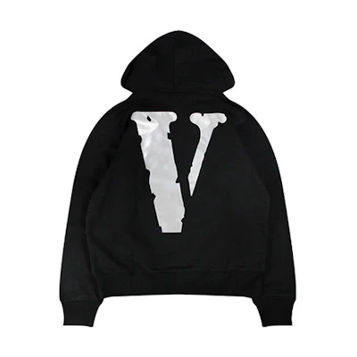 Vlone Staple Hoodie 3M Reflective Big V Logo Pullover Unisex Sweater VLHD20002
