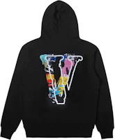 Vlone Staple Hoodie Black Graffiti Palette V Logo Unisex Pullover VLHD2023002 Vlone Staple Hoodie Black Graffiti Palette V Logo Unisex Pullover VLHD2023002