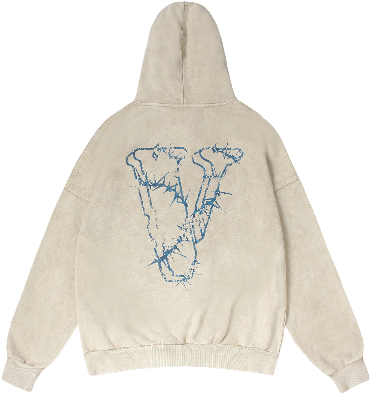 vlone-thorn-big-logo-hoodie-beige-unisex-pullover-style-washed-loose-fit-vlhd-24002-be