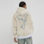 Sizing Vlone Thorn 大Logo連帽衫 米色 男女款 寬鬆復古洗舊風格 VLHD24002-BE