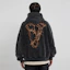 Shop Hoodie Vlone Washed Loose Fit Unisex Pullover VLHD24002-BK