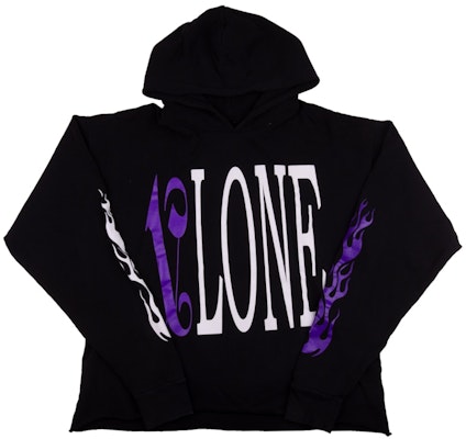 Vlone x Palm Angels Hoodie Black/Purple Buy Vlone x Palm Angels Hoodie Black/Purple