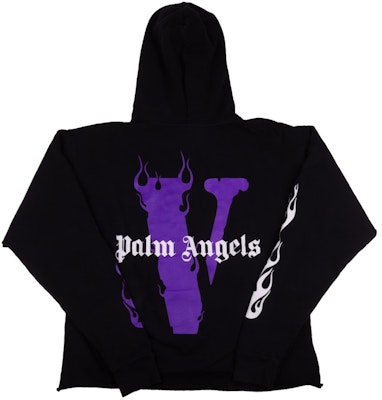 Vlone x Palm Angels Hoodie Black/Purple Order Vlone x Palm Angels Hoodie Black/Purple