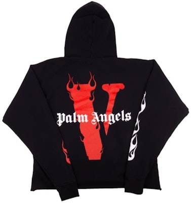 Vlone x Palm Angels Hoodie Black/Red Order Vlone x Palm Angels Hoodie Black/Red