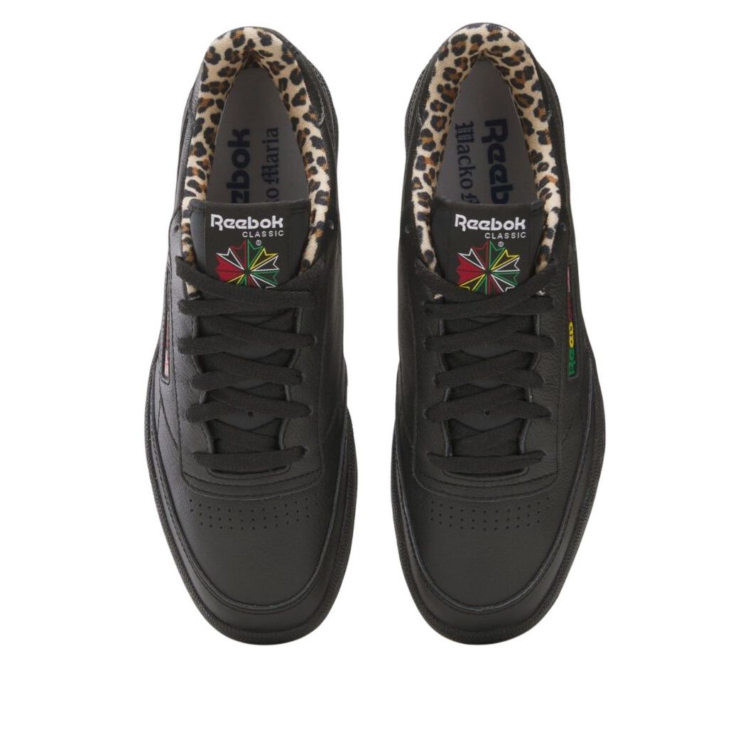 Shop 와코 마리아 x 리복 클럽 C 85 '블랙 레오파드 검' 100208681