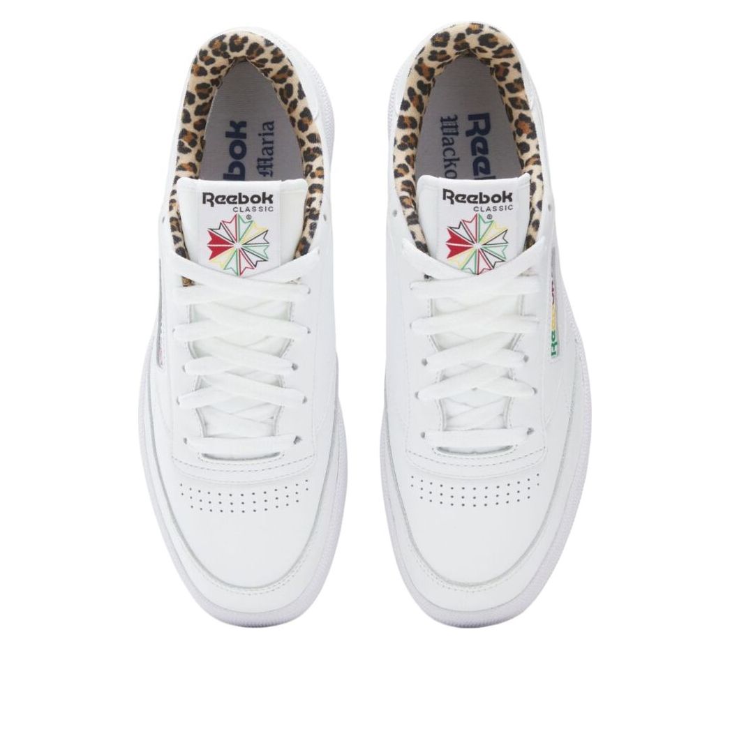 Shop Wacko Maria x Reebok Club C 85 白色豹纹胶底 100208680