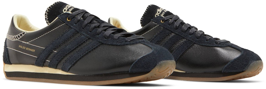 Wales Bonner 联名 阿迪达斯 Country '黑色 简易黄色' GY1702 Cheap Wales Bonner 联名 阿迪达斯 Country '黑色 简易黄色' GY1702