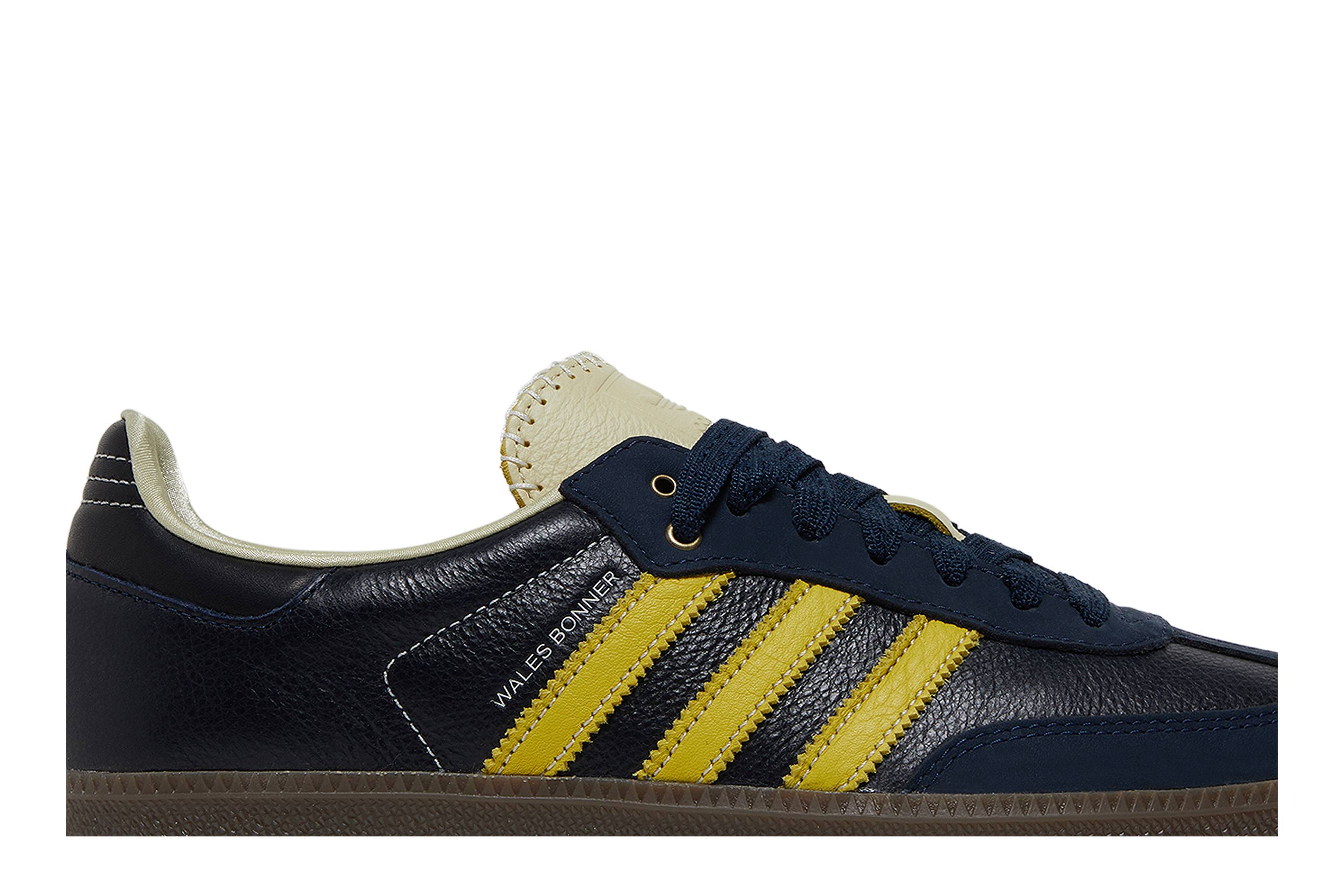 Wales Bonner x adidas Samba Collegiate Navy Yellow S42595 Nicesnk