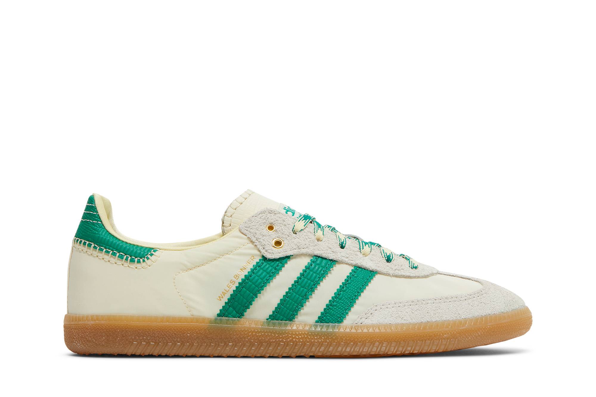 Wales Bonner x adidas Samba Cream White Bold Green GY4344 Nicesnk