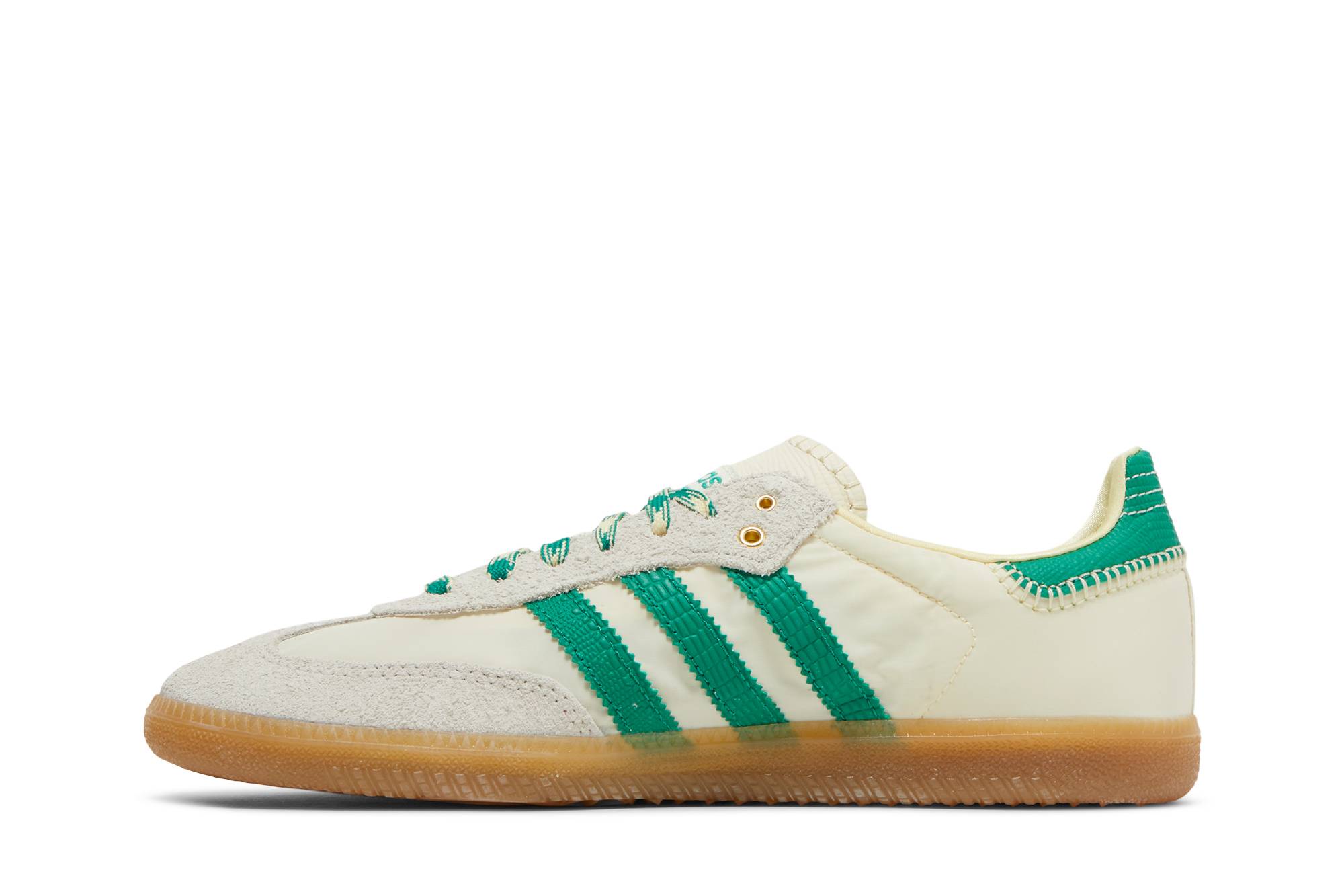 Wales Bonner x adidas Samba Cream White Bold Green GY4344 Nicesnk