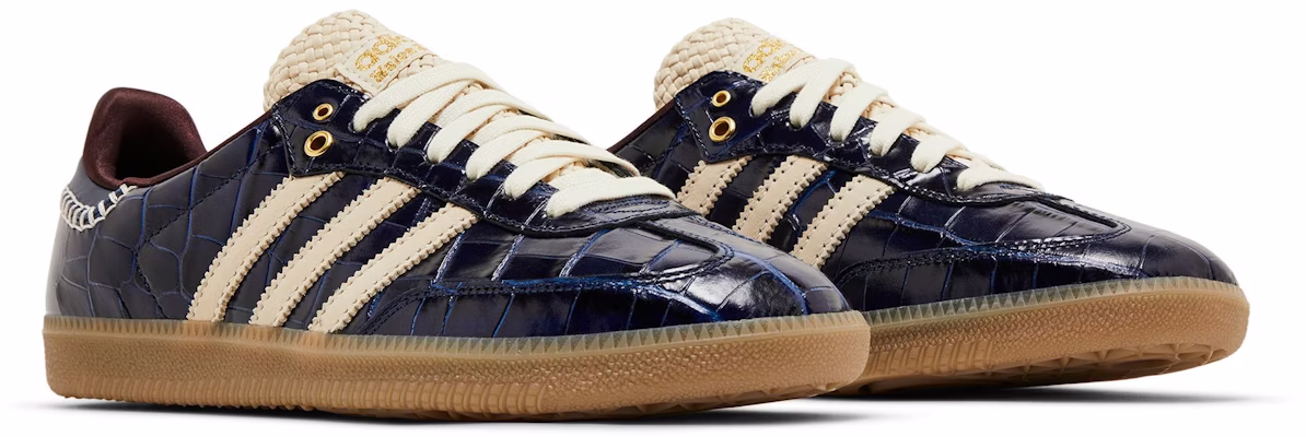 Wales Bonner x adidas Samba OG 'Croc - Azul Marino Universitario' JH9825 2