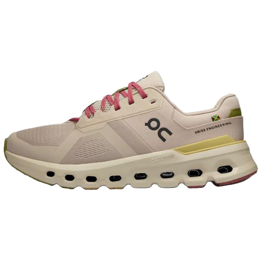 WalkGood LA x On Cloudrunner 2 Anti-Slip Running Shoes Brown Yellow Pink 3ME10682620