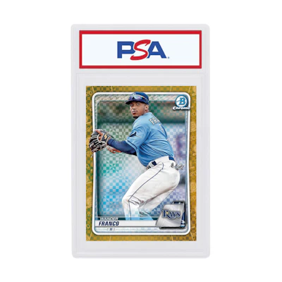 Wander Franco 2020 Bowman Chrome X Gold X-Fractor /3 #BCP-163
