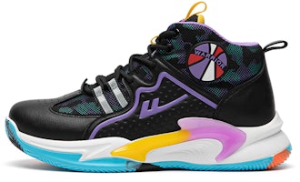 Warrior 耐磨透气 'Black Purple High-Top Retro Basketball' WBN(JS)-066003 Warrior 耐磨透气 'Black Purple High-Top Retro Basketball' WBN(JS)-066003